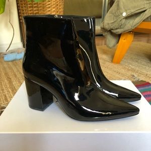 ANINE BING NEW PATENT LEATHER BOOTIES SIZE 40 (fits a size 9)